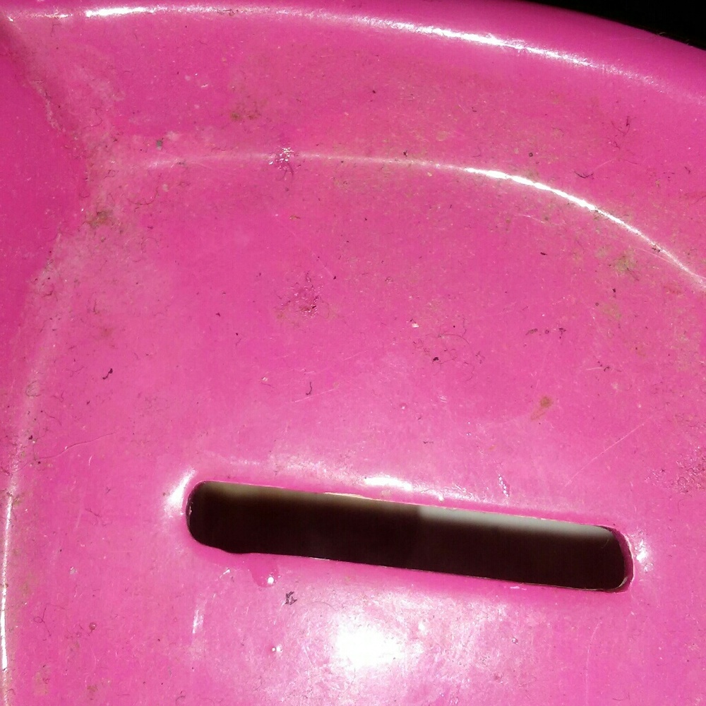 Pink shoe piggy bank